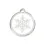 Snow Flake Stainless Steel Enamel ID Tag