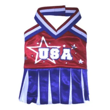 USA Cheerleader Dog Costume