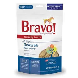 Bravo! Freeze Dried Turkey Bites Training Treats