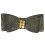 Susan Lanci Black Glitzerati Gold Giltmore Hair Bow