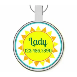 Sunshine Silver Pet ID Tags