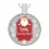 Santa Silver Pet ID Tags