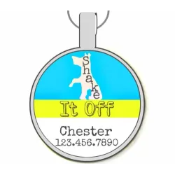 Shake It Off Silver Pet ID Tags