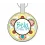 Spirograph Silver Pet ID Tags