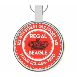 Regal Beagle Silver Pet ID Tags