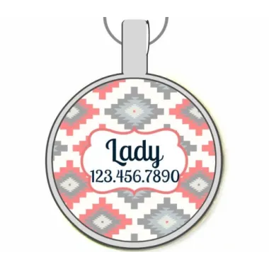 Santa Fe Silver Pet ID Tags