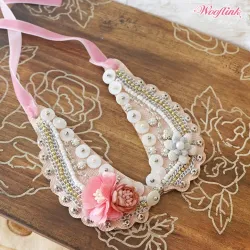 Wooflink Vintage Flower Girl Necklace