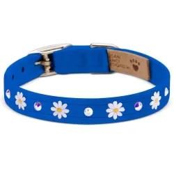 Susan Lanci Small Daisies with Crystals  Collar