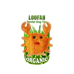 Organic Crab Dental Loofah Toy