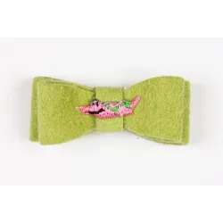 Susan Lanci Pink Alligator Hair Bow