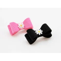 Susan Lanci Daisy Ultrasuede Hair Bows