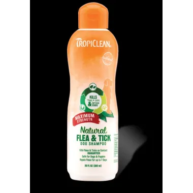 Tropiclean Maximum Strength Natural Flea & Tick Shampoo