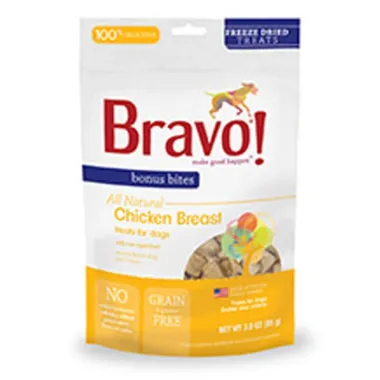 Bravo! Bonus Bites Freeze Dried Chicken Breast Treats