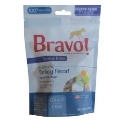 Bravo! Bonus Bites Freeze Dried Turkey Hearts Treats