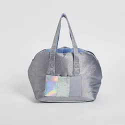 Louisdog Metallic Silver Around Bag