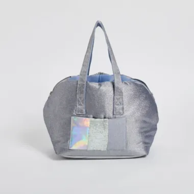 Louisdog Metallic Silver Around Bag