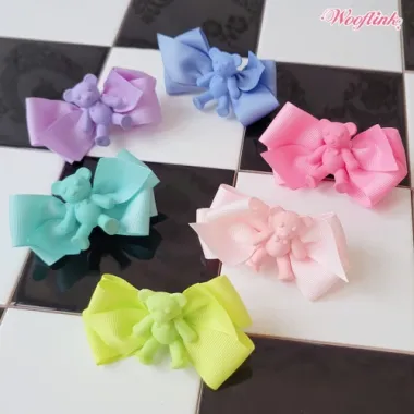 Wooflink Teddy Bear Hairbow