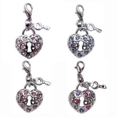 Key to My Heart Rhinestone Charms