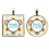 Spirograph Silver Pet ID Tags