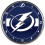 Tampa Bay Lightning Clock Round Wall Style Chrome