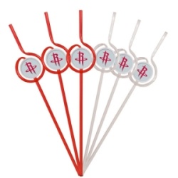 Houston Rockets Team Sipper Straws CO