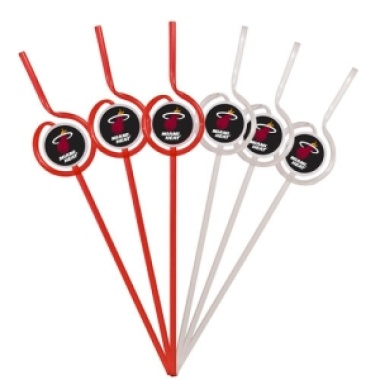 Miami Heat Team Sipper Straws CO