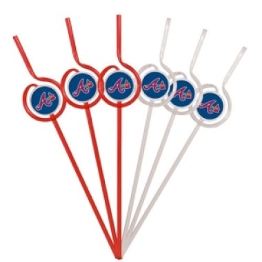 Atlanta Braves Team Sipper Straws CO