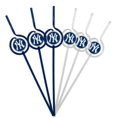 New York Yankees Team Sipper Straws CO