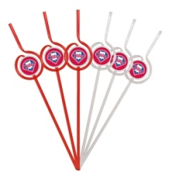 Philadelphia Phillies Team Sipper Straws CO