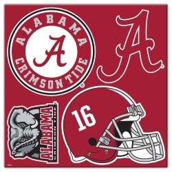 Alabama Crimson Tide Magnet Kit 4 Piece CO