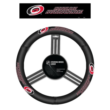 Carolina Hurricanes Steering Wheel Cover Leather CO