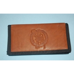 Boston Celtics Checkbook Cover Leather/Nylon Embossed CO