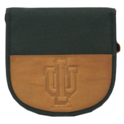 Indiana Hoosiers CD Case Leather/Nylon Embossed CO