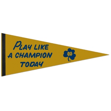 Notre Dame Fighting Irish Pennant 12x30 Premium Style PLACT Design Special Order