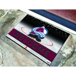 Colorado Avalanche Door Mat 18x30 Welcome Crumb Rubber - Special Order