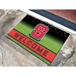 North Carolina State Wolfpack Door Mat 18x30 Welcome Crumb Rubber - Special Order