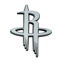 Houston Rockets Auto Emblem Premium Metal Chrome Special Order