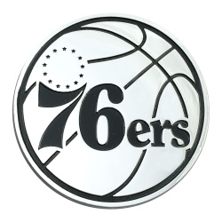 Philadelphia 76ers Auto Emblem Premium Metal Chrome Special Order