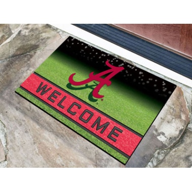 Alabama Crimson Tide Door Mat 18x30 Welcome Crumb Rubber - Special Order