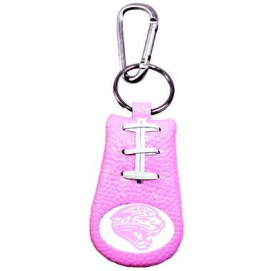 Jacksonville Jaguars Keychain Pink Football CO