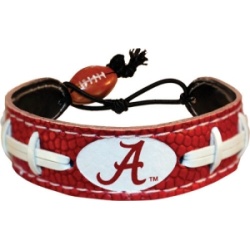 Alabama Crimson Tide Bracelet Team Color Football A Logo CO