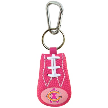 Chicago Bears Keychain Breast Cancer Awareness Ribbon Pink Football CO