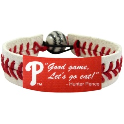 Philadelphia Phillies Bracelet Classic Baseball Hunter Pence Good Game Let