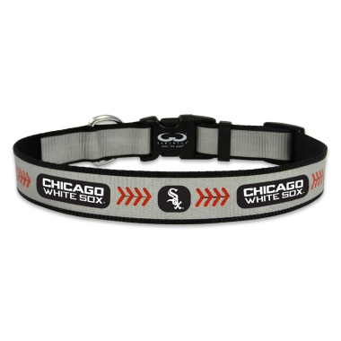 Chicago White Sox Pet Collar Reflective Baseball Size Large CO