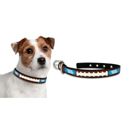 Carolina Panthers Pet Collar Leather Classic Football Size Small CO