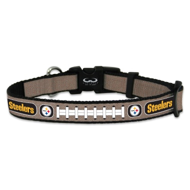 Pittsburgh Steelers Pet Collar Reflective Football Size Small CO