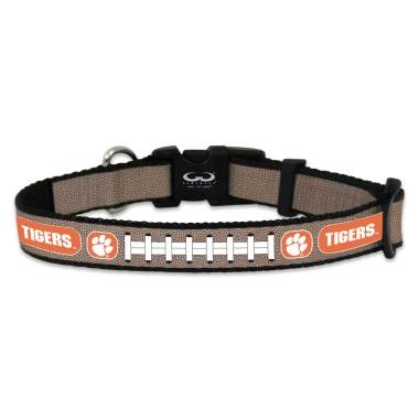 Clemson Tigers Pet Collar Reflective Football Size Toy CO