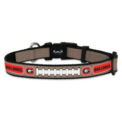 Georgia Bulldogs Pet Collar Reflective Football Size Small CO