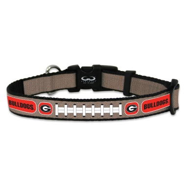 Georgia Bulldogs Pet Collar Reflective Football Size Small CO