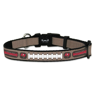 Tampa Bay Buccaneers Pet Collar Reflective Football Size Toy CO